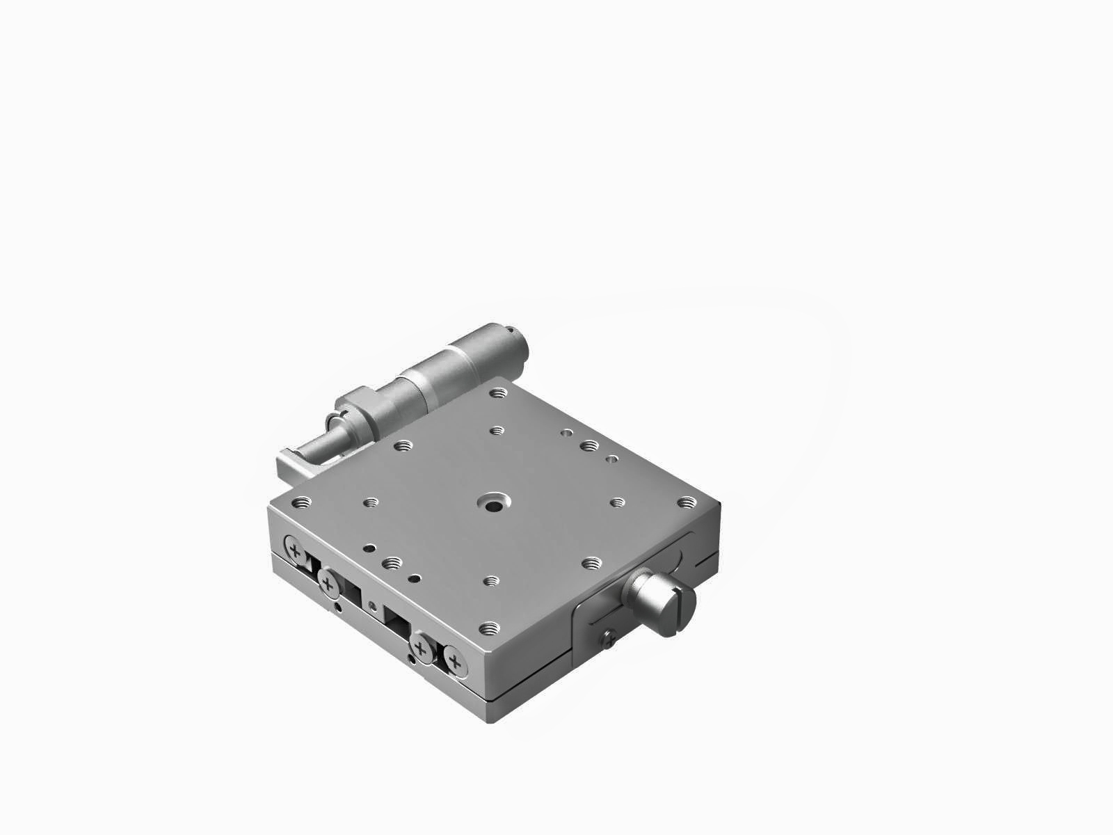 Łożysko EXC 60X60mm, ze stali nierdzewnej, stolik osi X, mikrometr boczny, +/-6.5mm, gwinty M4, prawoskrętne — zdjęcie produktu, nr katalogowy TSDH-601SR