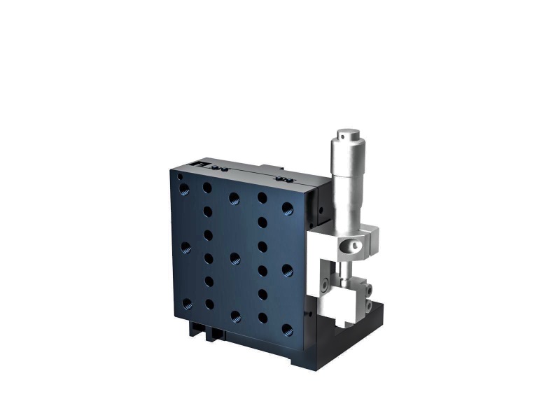 Łożysko krzyżowo-rolkowe 65X65mm, aluminiowe, stolik osi Z, (platforma pionowa/baza pozioma) boczny mikrometr, +/-6.5mm, gwinty M6, prawoskrętny — zdjęcie produktu, nr katalogowy TAM-653RL-M6