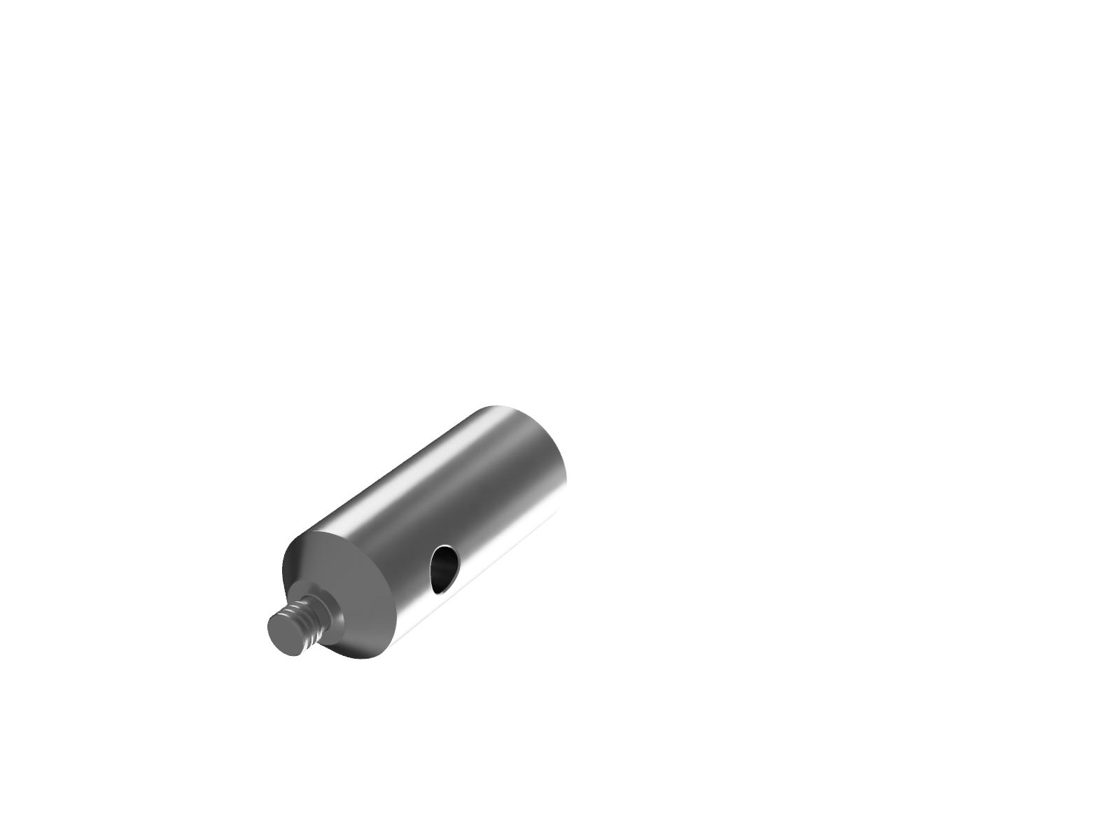 Słupek 12mm, fazowany, M4, wysokość 30mm — zdjęcie produktu, nr katalogowy ROC-12-30