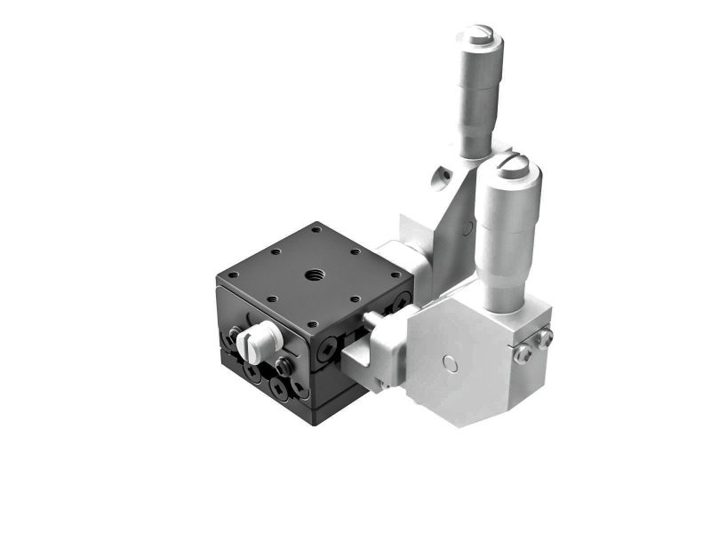 Łożysko EXC 25X25mm, stalowe, stolik XY, centralny mikrometr 90°, +/-3mm, gwinty M2 — zdjęcie produktu, nr katalogowy TSD-252CDL