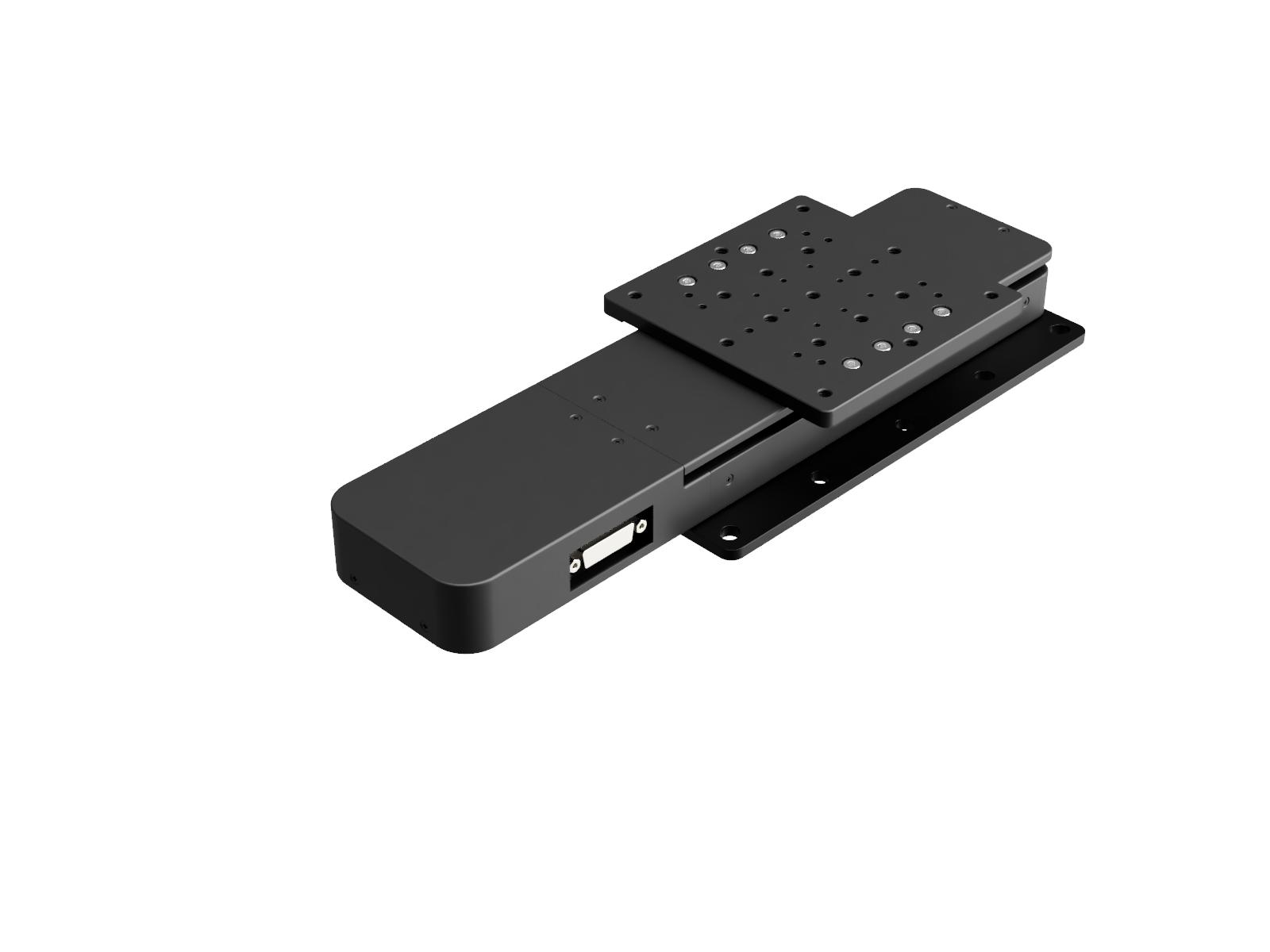 Stolik z silnikiem krokowym 2-fazowym z enkoderem obrotowym, skok 100mm, gwint 1/4-20 — zdjęcie produktu, nr katalogowy OSMS(RE)26-100(X)-INCH-M2