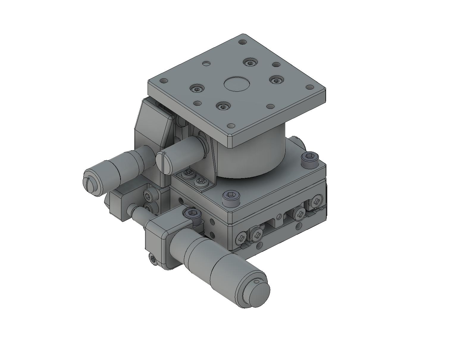 Łożysko EXC 40X40mm, stalowe, stolik osi XZ, mikrometr boczny, +/-6.5/3.0mm, gwinty M3 — zdjęcie produktu, nr katalogowy TSD-404S