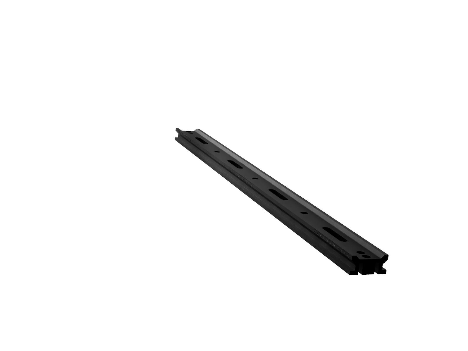 800mm-długa szyna optyczna z milimetrową skalą, szerokość 50mm, długość slotu M6 x 25mm — zdjęcie produktu, nr katalogowy OBT-800SH-LMS