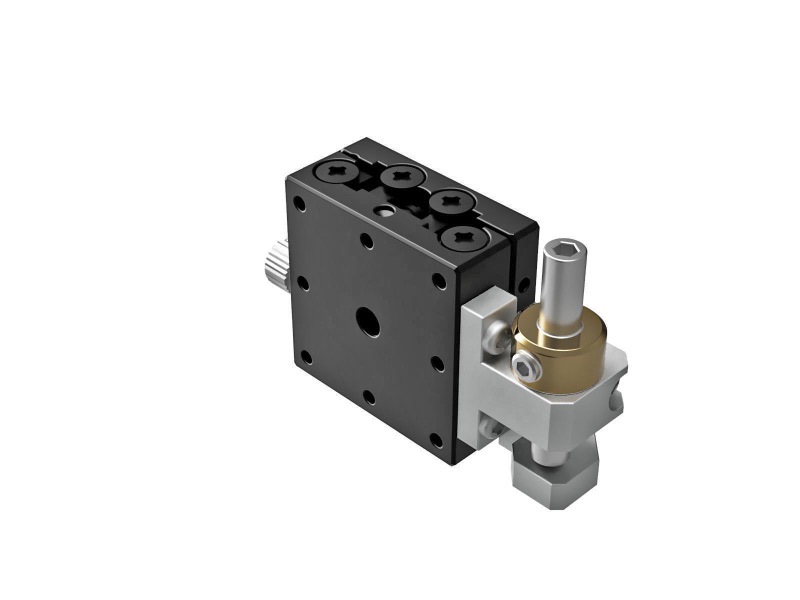 Łożysko EXC 25X25mm, stalowe, stolik Z-osi, (pionowa platforma/baza) boczna śruba sześciokątna, +/-3mm, gwint M2 — zdjęcie produktu, nr katalogowy TSD-251SZFP