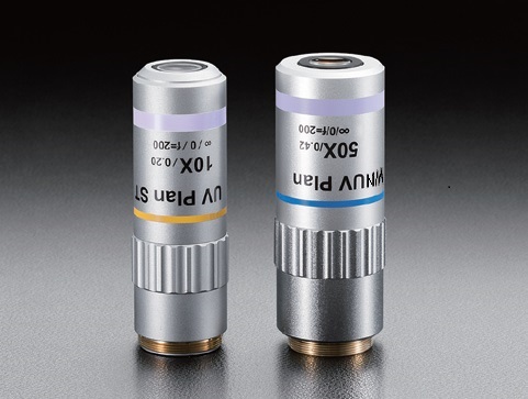 Obiektyw 3-falowy, ogniskowa 20mm, powiększenie 10X — zdjęcie produktu, nr katalogowy PFL-10-UV/NUV-AG