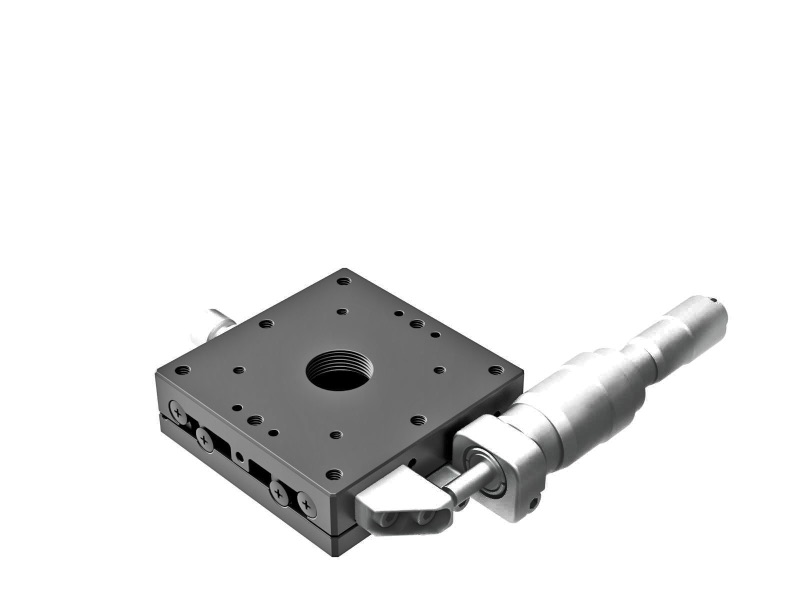 Łożysko EXC 60X60mm, stalowe, stolik osi X, mikrometr boczny różnicowy, +/-6.5mm, gwinty M4 — zdjęcie produktu, nr katalogowy TSD-601SDM