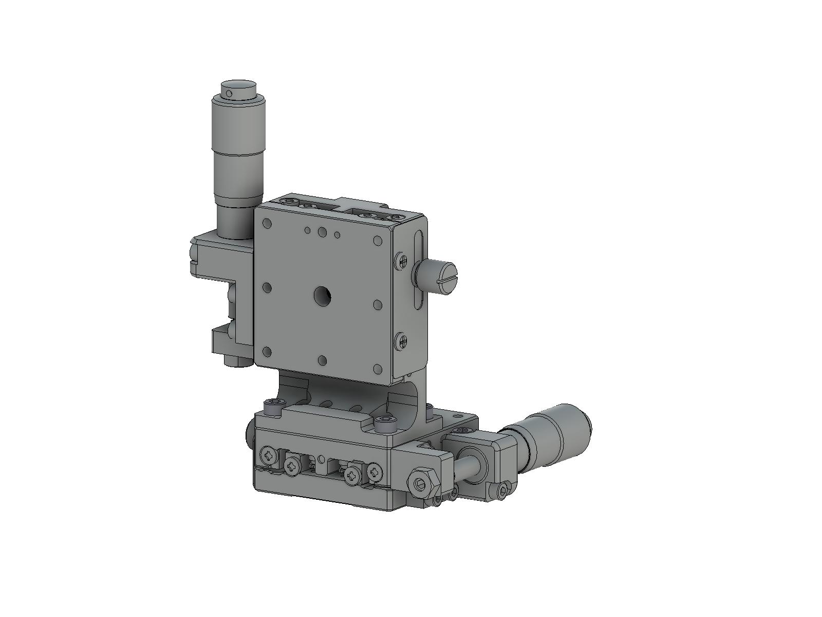 Łożysko EXC 40X40mm, stalowe, stolik osi XZ, (platforma pionowa) boczny mikrometr, +/-6.5mm, gwinty 6-32 — zdjęcie produktu, nr katalogowy TSD-404SLUU