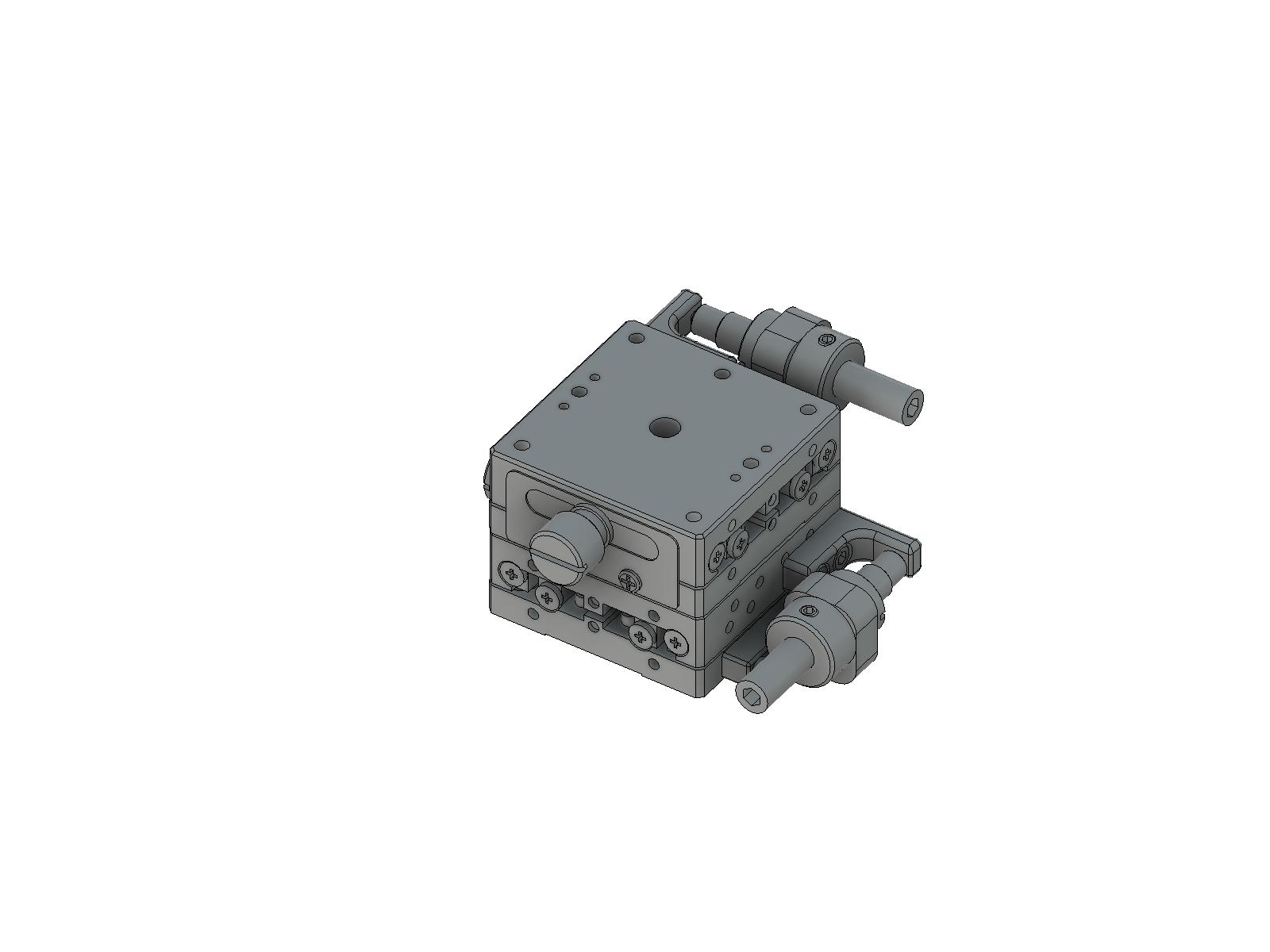 Łożysko EXC 40X40mm, ze stali nierdzewnej, stolik XY, boczna śruba sześciokątna, +/-6.5mm, gwinty M3, prawoskrętny — zdjęcie produktu, nr katalogowy TSDH-402WSRFP