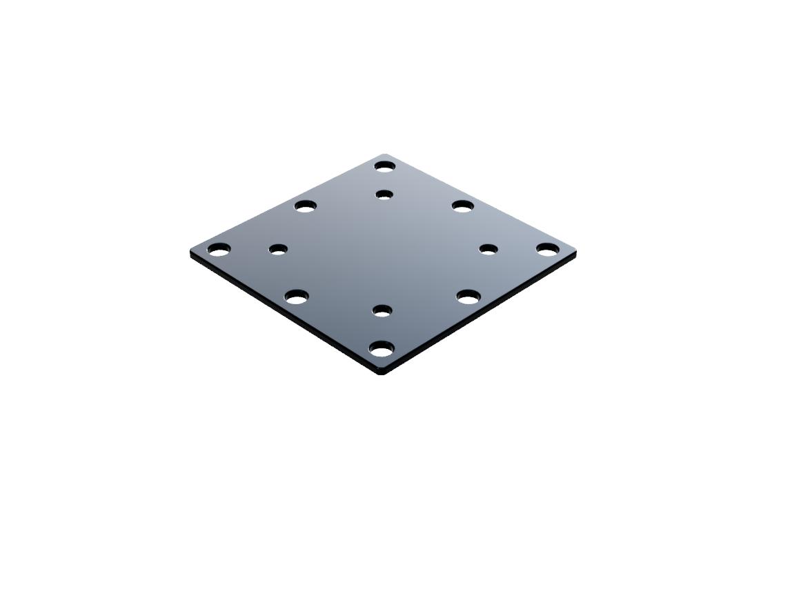 Dystans 60mm x 60mm x 2mm — zdjęcie produktu, nr katalogowy MSP-6002