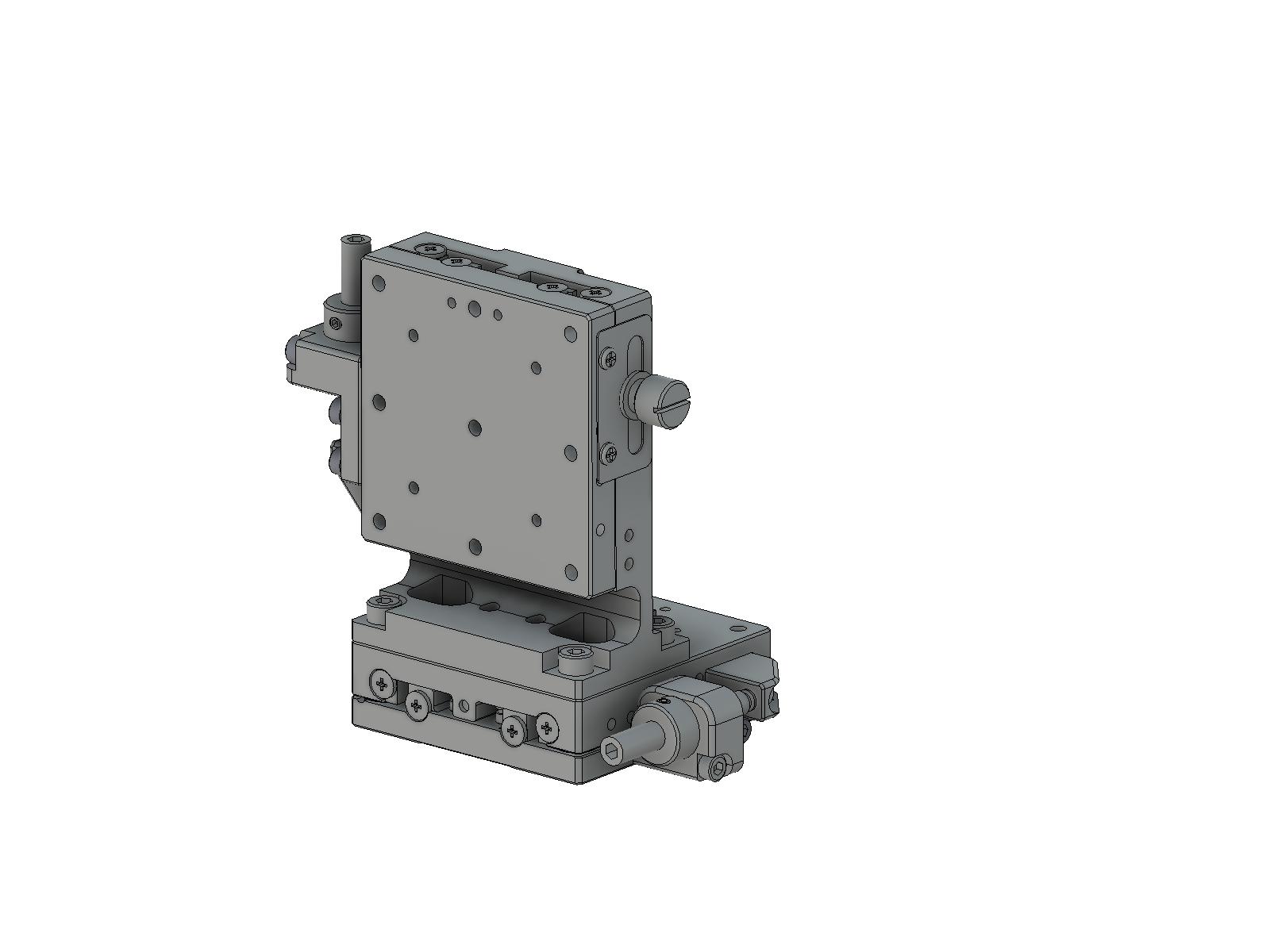 Łożysko EXC 60X60mm, stalowe, stolik osi XZ, (platforma pionowa) boczna śruba sześciokątna, +/-6.5mm, gwinty M4, prawoskrętny — zdjęcie produktu, nr katalogowy TSD-604SRLFP