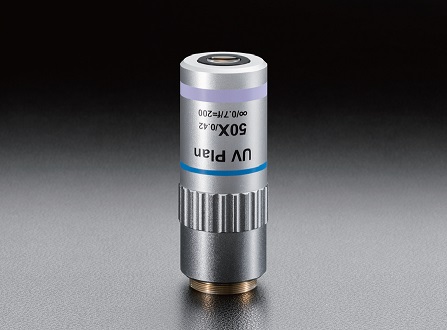Obiektyw 50X, 2. i 3. harmoniczna YAG, kompensacja grubości szkła 1.1mm — zdjęcie produktu, nr katalogowy PFL-50-UV-AG-LC11-A