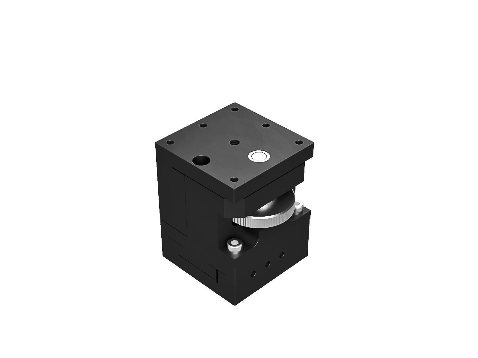 Łożysko w kształcie jaskółczego ogona 40X40mm, mosiężne, stolik osi XZ, śruba prowadząca na środku, +/-7mm, gwinty 6-32 — zdjęcie produktu, nr katalogowy TASB-404UU