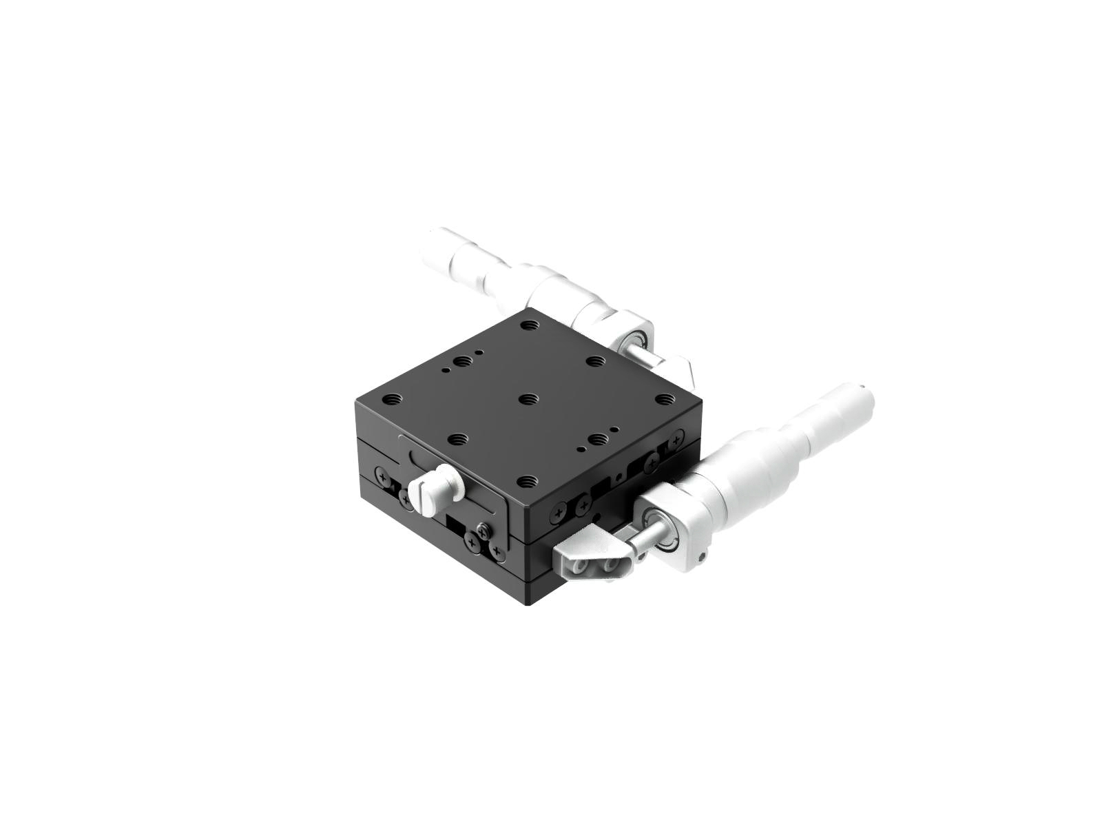 Łożysko EXC 65X65mm, stalowe, stolik XY, boczny mikrometr różnicowy, +/-6.5mm, gwinty 1/4-20 — zdjęcie produktu, nr katalogowy TSD-652SDMUU