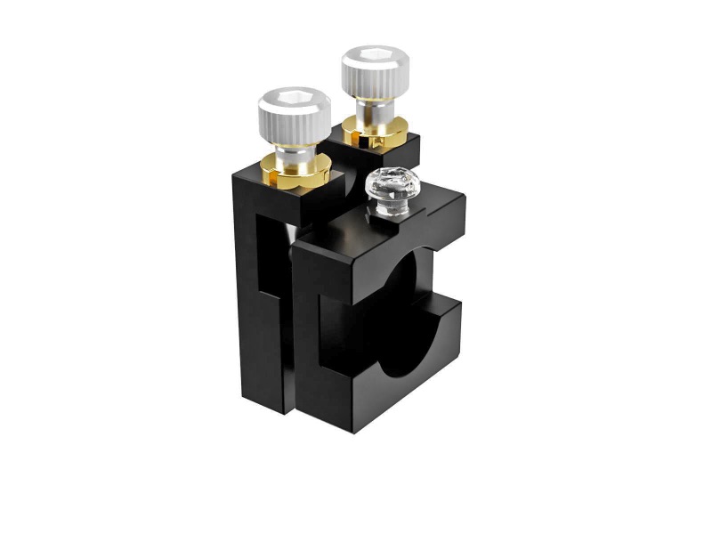 Pionowy uchwyt małego lusterka dla lusterka 12.7mm — zdjęcie produktu, nr katalogowy LMMH-12.7R-N