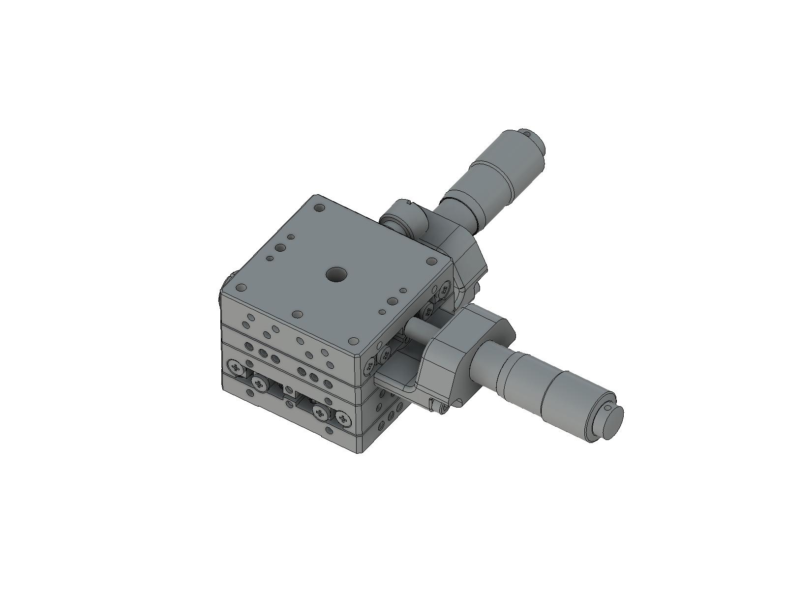 Łożysko EXC 40X40mm, stal nierdzewna, stolik XY, mikrometr na środku, +/-6.5mm, gwinty M3 — zdjęcie produktu, nr katalogowy TSDH-402WC