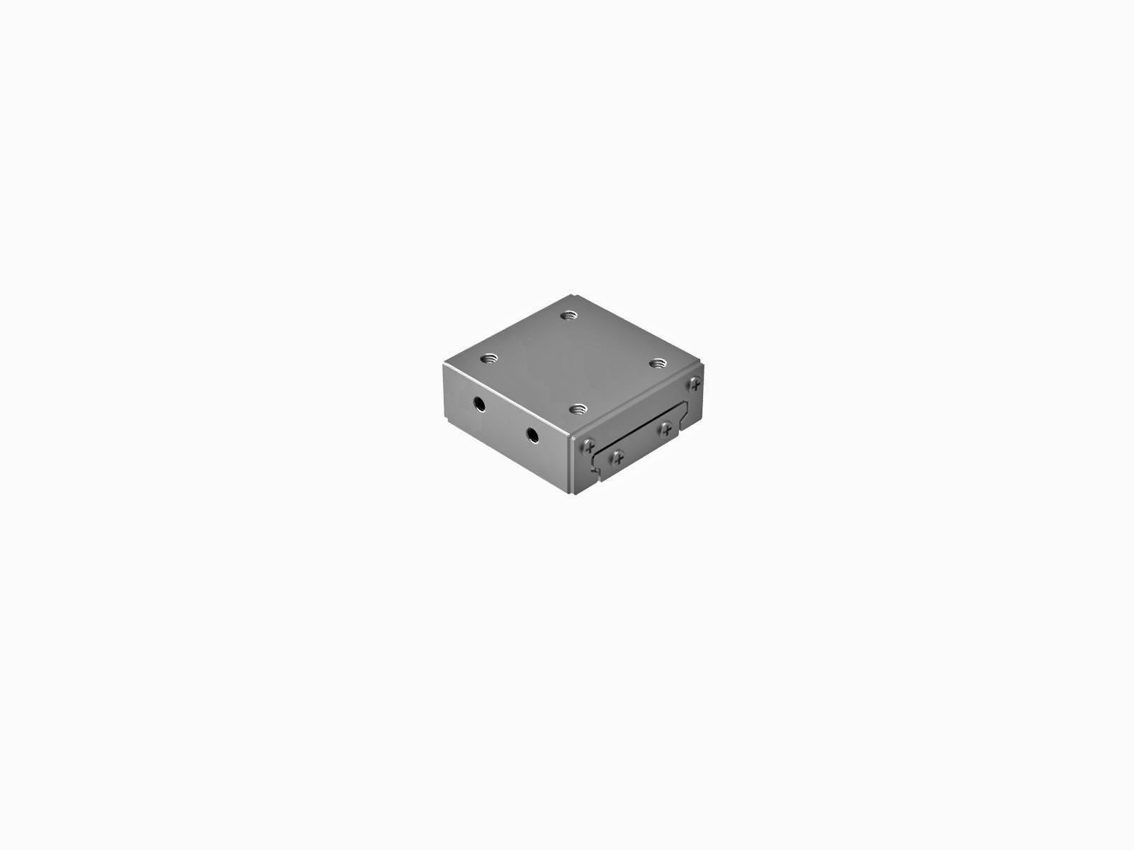 Łożysko EXC 30X30mm, ze stali nierdzewnej, suwak w osi X, (swobodne przesuwanie), +/-7mm, gwinty M3 — zdjęcie produktu, nr katalogowy IPWS-F3030
