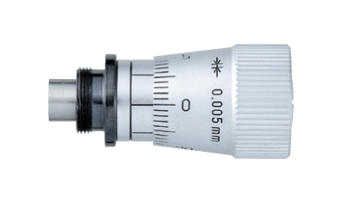 Głowica mikrometryczna 6mm, płaski węglikowy czubek, średnica trzpienia 9.5mm, pokrętło 16mm — zdjęcie produktu, nr katalogowy SFN-02
