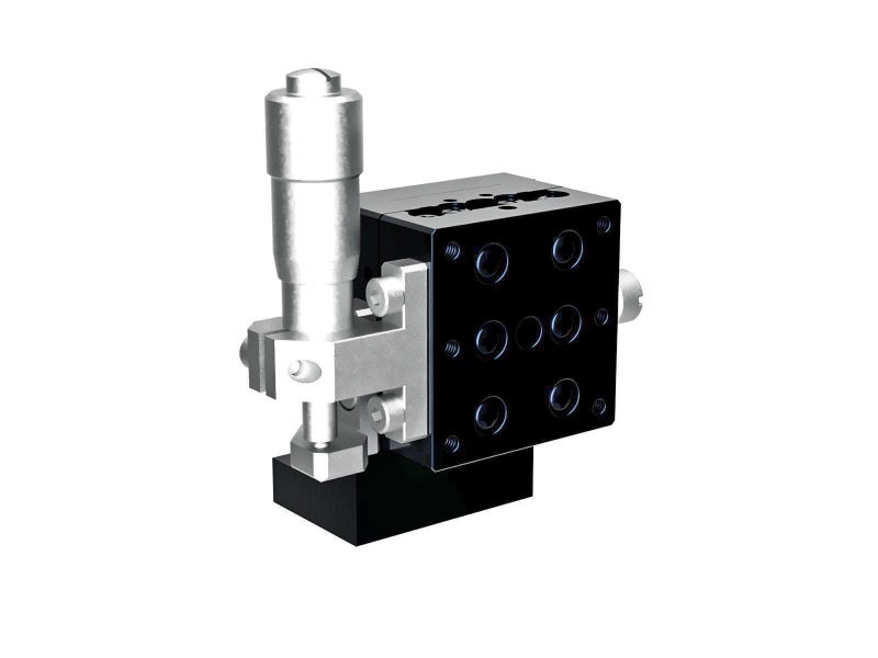 Łożysko kulkowe 25X25mm, aluminiowe, stolik Z, (pionowa platforma/podstawa pozioma) mikrometr centralny, +/-3mm, gwinty M2 — zdjęcie produktu, nr katalogowy TADC-253L