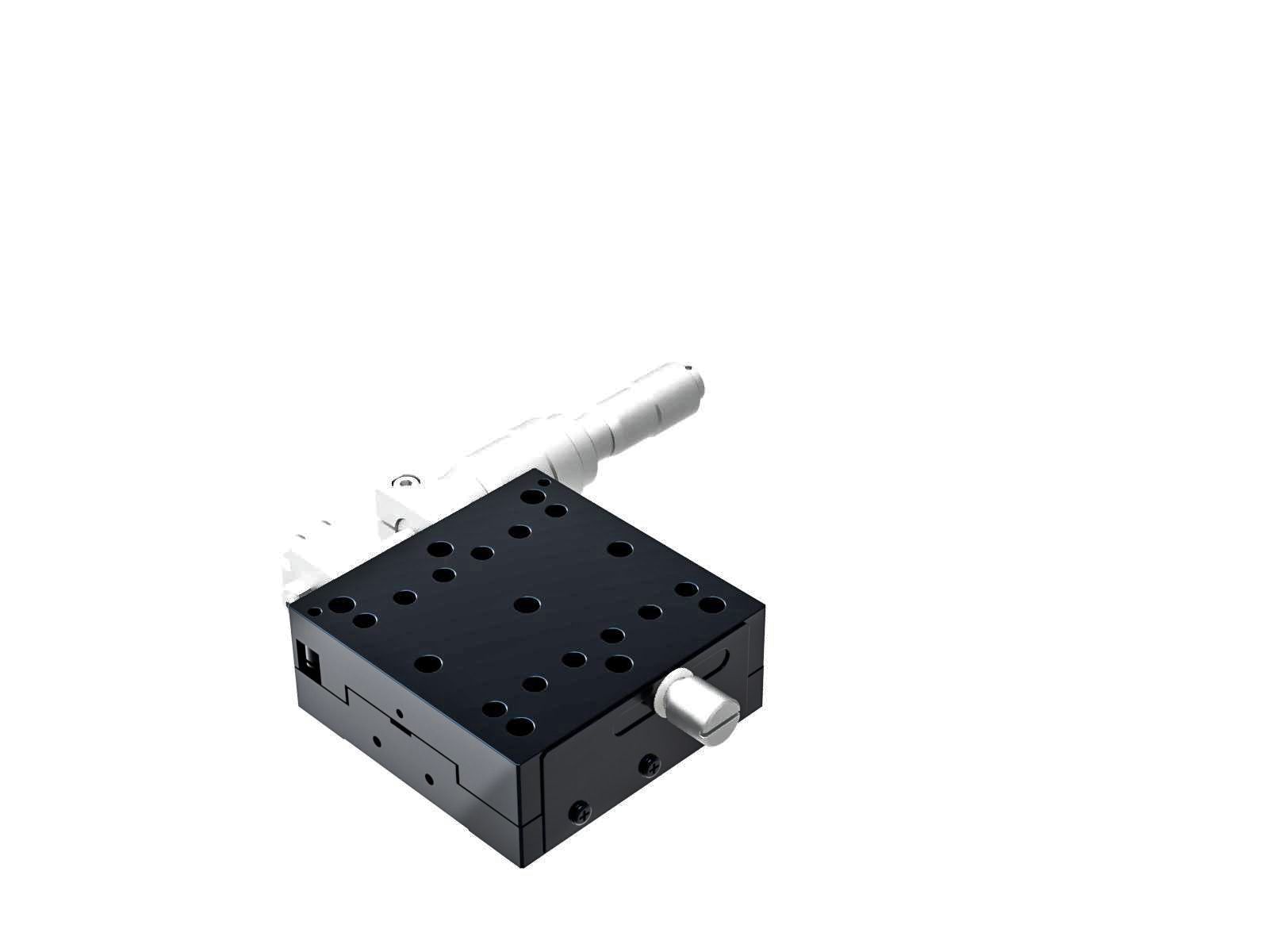 Łożysko krzyżowe 65X65mm, aluminiowe, stolik osi X, boczny mikrometr różnicowy, +/-6.5mm, gwint 1/4-20, prawoskrętny — zdjęcie produktu, nr katalogowy TAM-651SRDMUU