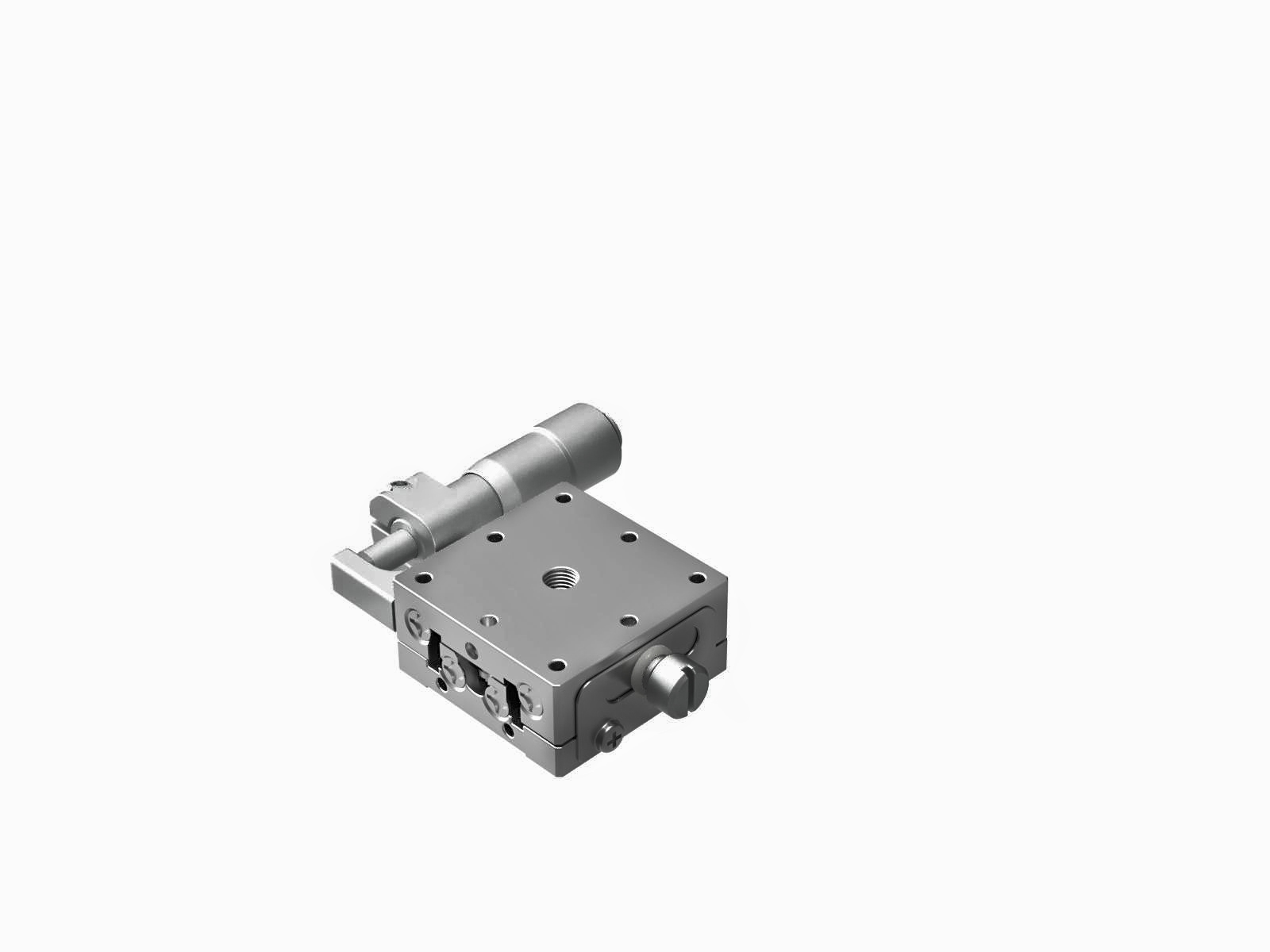 Łożysko EXC 25X25mm, stal nierdzewna, stolik osi X, boczny mikrometr, +/-3mm, gwinty M2, prawoskrętne — zdjęcie produktu, nr katalogowy TSDH-251SR