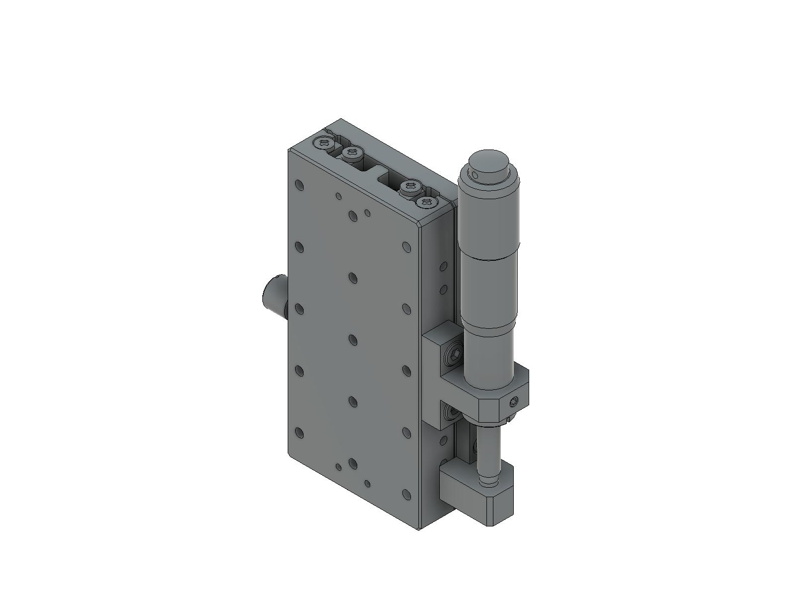Łożysko EXC 40X40mm, stalowe, stolik osi Z, (platforma pionowa/baza) boczny mikrometr, +/-12.5mm, gwinty M3 — zdjęcie produktu, nr katalogowy TSD-40801SZ