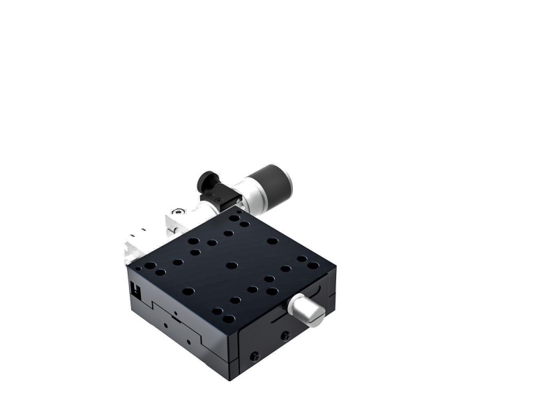 Łożysko krzyżowe 65X65mm, aluminiowe, stolik osi X, boczny mikrometr śrubowy submikronowy, +/-6.5mm, gwint M6, prawoskrętny — zdjęcie produktu, nr katalogowy TAM-651SRWP-M6