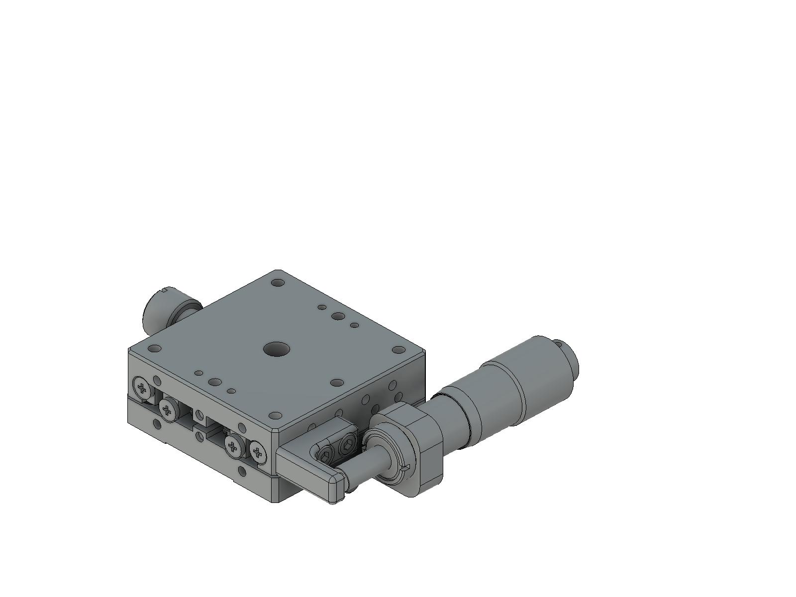 Łożysko EXC 40X40mm, ze stali nierdzewnej z czarnym chromem, stolik osi X, mikrometr boczny, +/-6.5mm, gwinty M3 — zdjęcie produktu, nr katalogowy TSDH-401S-B