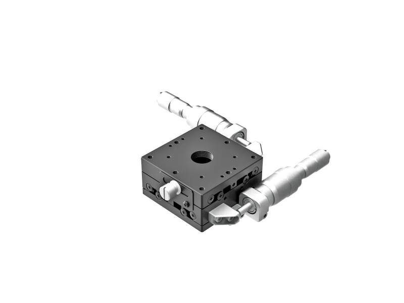 Łożysko EXC 60X60mm, stalowe, stolik XY, mikrometr boczny różnicowy, +/-6.5mm, gwinty M4 — zdjęcie produktu, nr katalogowy TSD-602SDM