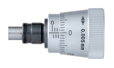 Głowica mikrometryczna 6mm, płaski węglikowy czubek, średnica trzpienia 9.5mm, pokrętło 22mm — zdjęcie produktu, nr katalogowy SFN-01