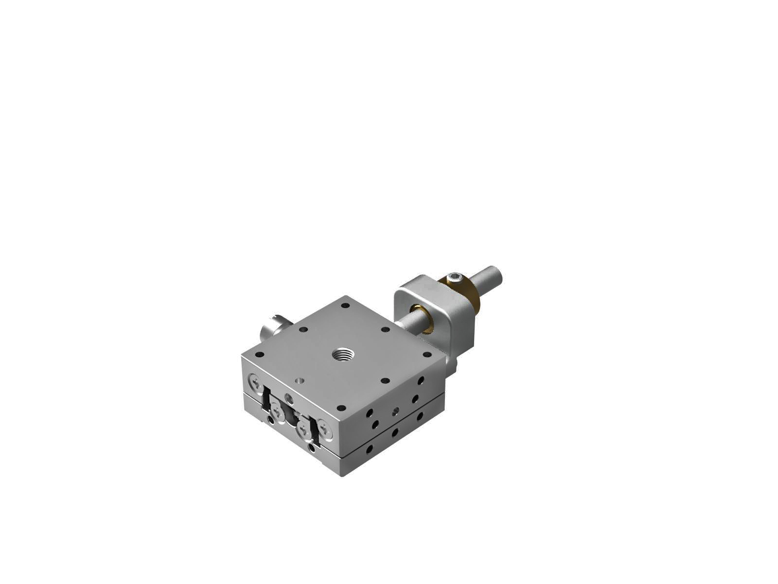 Łożysko EXC 25X25mm, stal nierdzewna, stolik osi X, boczna śruba sześciokątna, +/-3mm, gwinty M2 — zdjęcie produktu, nr katalogowy TSDH-251CFP