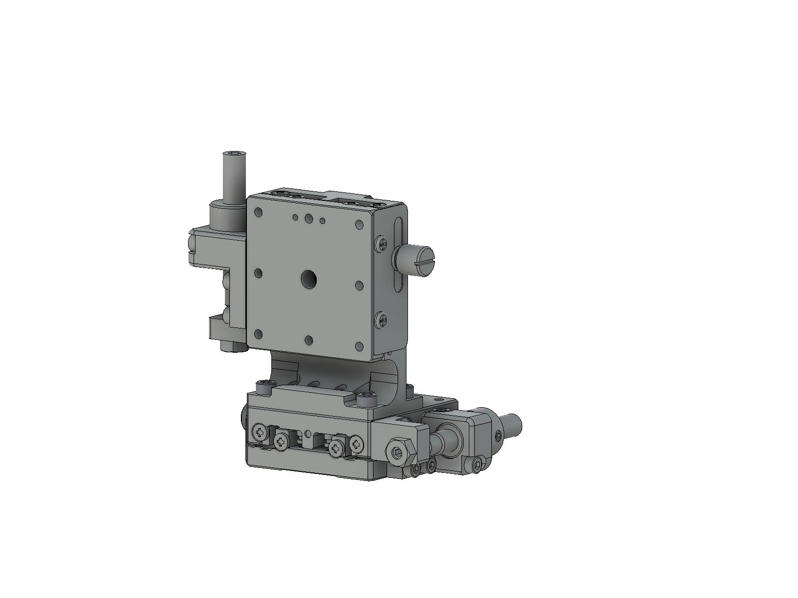 Łożysko EXC 40X40mm, stalowe, stolik osi XZ, (platforma pionowa) boczna śruba sześciokątna, +/-6.5mm, gwinty 6-32 — zdjęcie produktu, nr katalogowy TSD-404SLFPUU