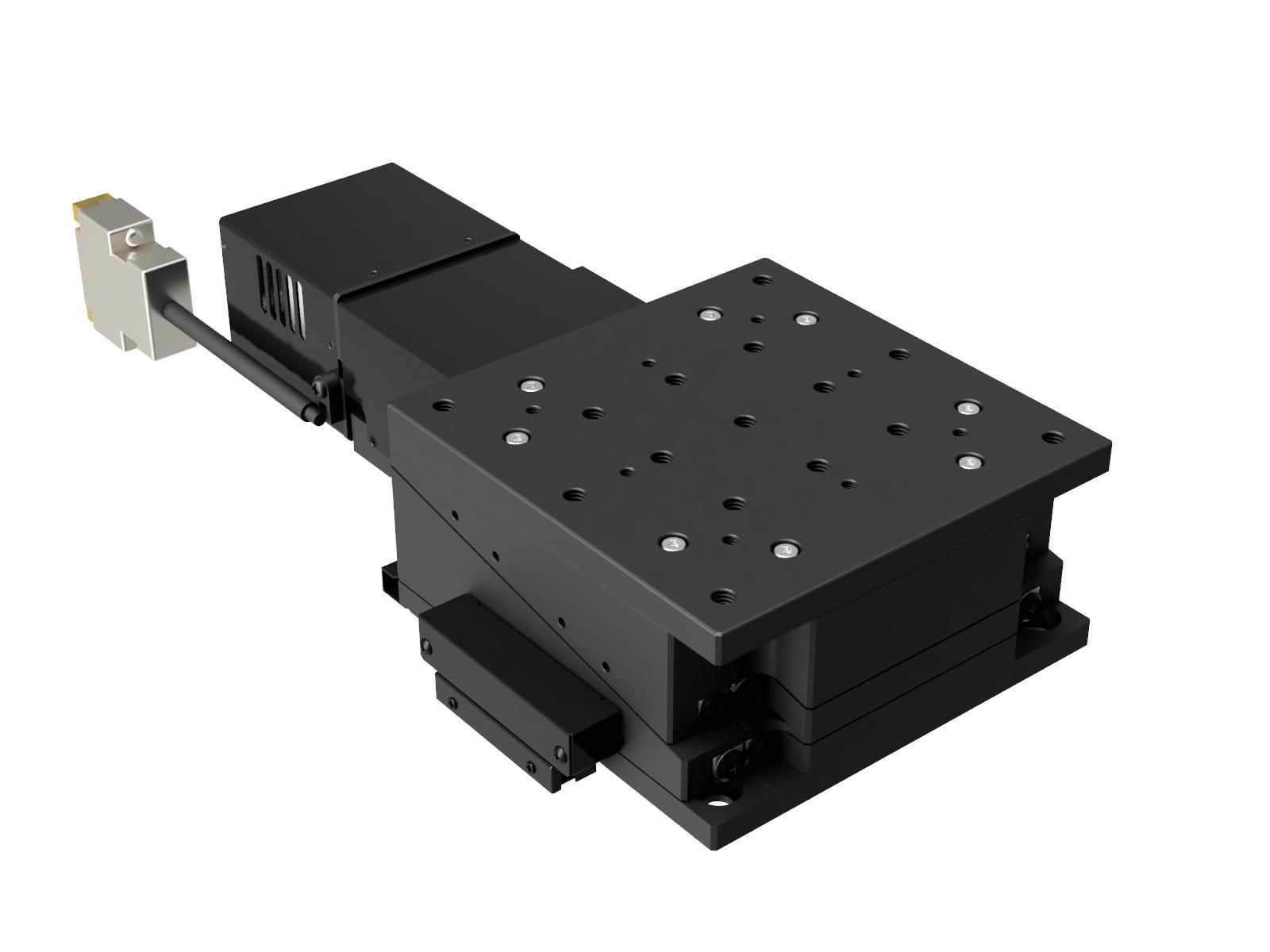 Platforma 120mm, niskoprofilowy zmotoryzowany stolik Z, pionowy skok, skok 5mm, gwinty 1/4-20 — zdjęcie produktu, nr katalogowy OSMS120-5ZFW-INCH
