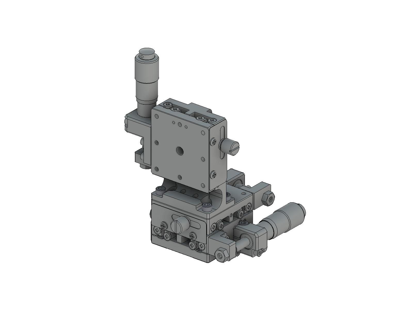 Łożysko EXC 40X40mm, stalowe, stolik XYZ, (platforma pionowa) mikrometr boczny, +/-6.5mm, gwint 6-32 — zdjęcie produktu, nr katalogowy TSD-405SLUU