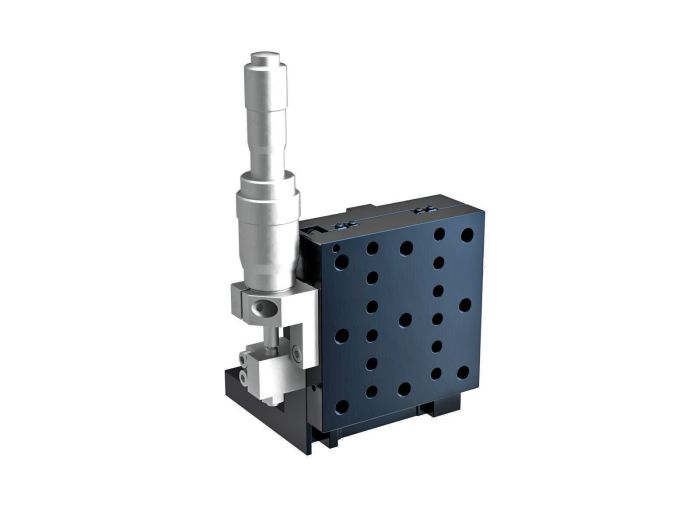 Łożysko krzyżowo-rolkowe 65X65mm, aluminiowe, stolik osi Z, (platforma pionowa/baza pozioma) boczny mikrometr różnicowy, +/-6.5mm, gwinty 1/4-20 — zdjęcie produktu, nr katalogowy TAM-653LDMUU