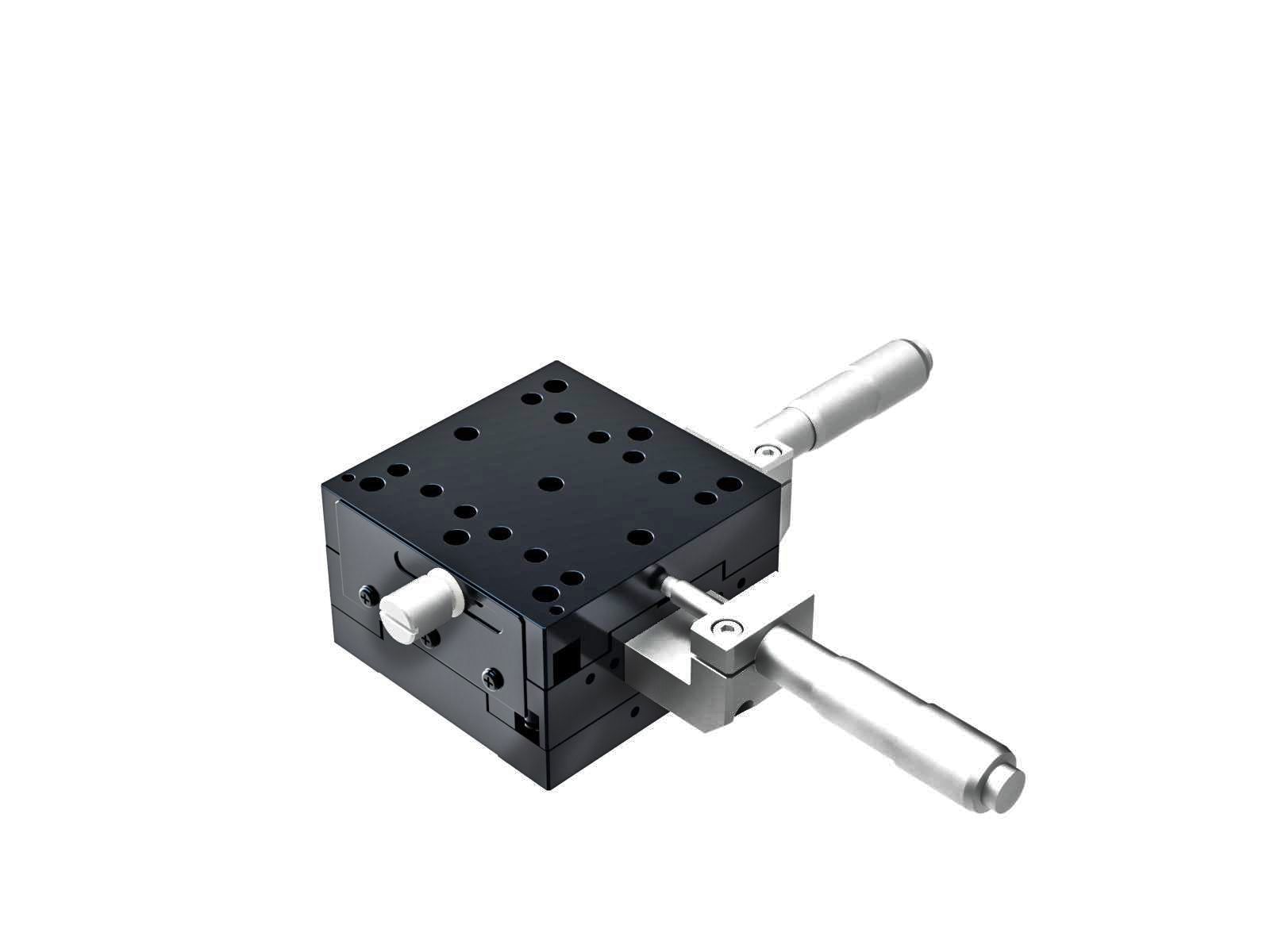Łożysko krzyżowo-rolkowe 65X65mm, aluminiowe, stolik XY, centralny mikrometr, +/-12.5mm, gwinty 1/4-20 — zdjęcie produktu, nr katalogowy TAM-652C25UU