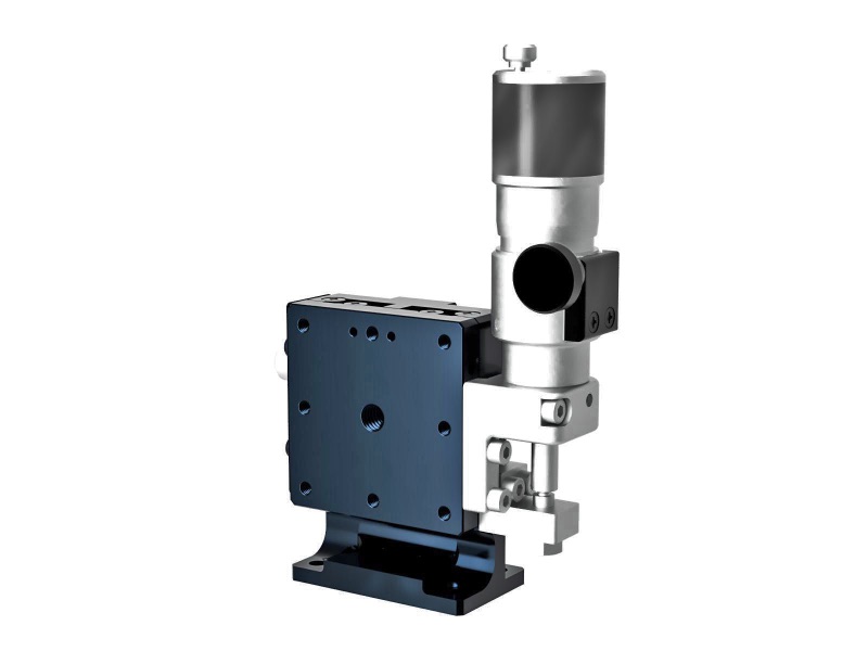 Łożysko EXC 40X40mm, stalowe, stolik Z-Axis, (platforma pionowa/baza pozioma) mikrometr śrubowy sub-mikronowy, +/-6.5mm, gwinty 6-32, prawoskrętny — zdjęcie produktu, nr katalogowy TSD-403RLWPUU