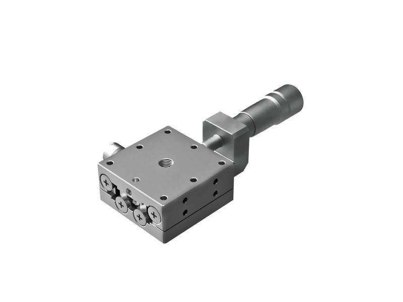 Łożysko EXC 25X25mm, kompatybilne z próżnią, ze stali nierdzewnej, stolik w osi X, mikrometr centralny, +/-3mm, gwinty M2 — zdjęcie produktu, nr katalogowy TSDS-251C