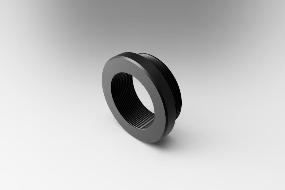 Adapter soczewki obiektywowej do klatki — zdjęcie produktu, nr katalogowy C30-OAD-M26.25-M20.32