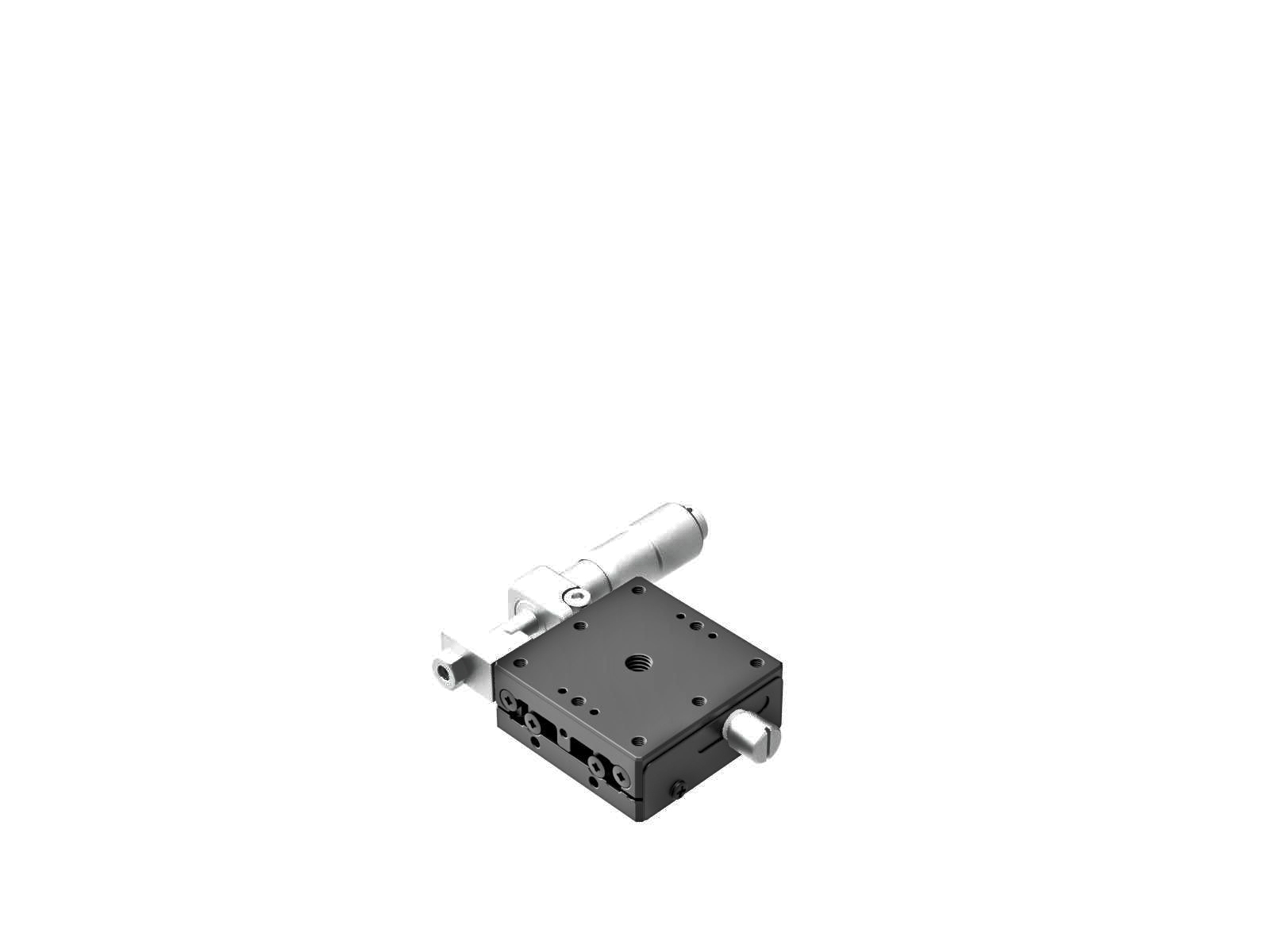 Łożysko EXC 40X40mm, stalowe, stolik osi X, mikrometr boczny, +/-6.5mm, gwinty M3, prawoskrętny — zdjęcie produktu, nr katalogowy TSD-401SR