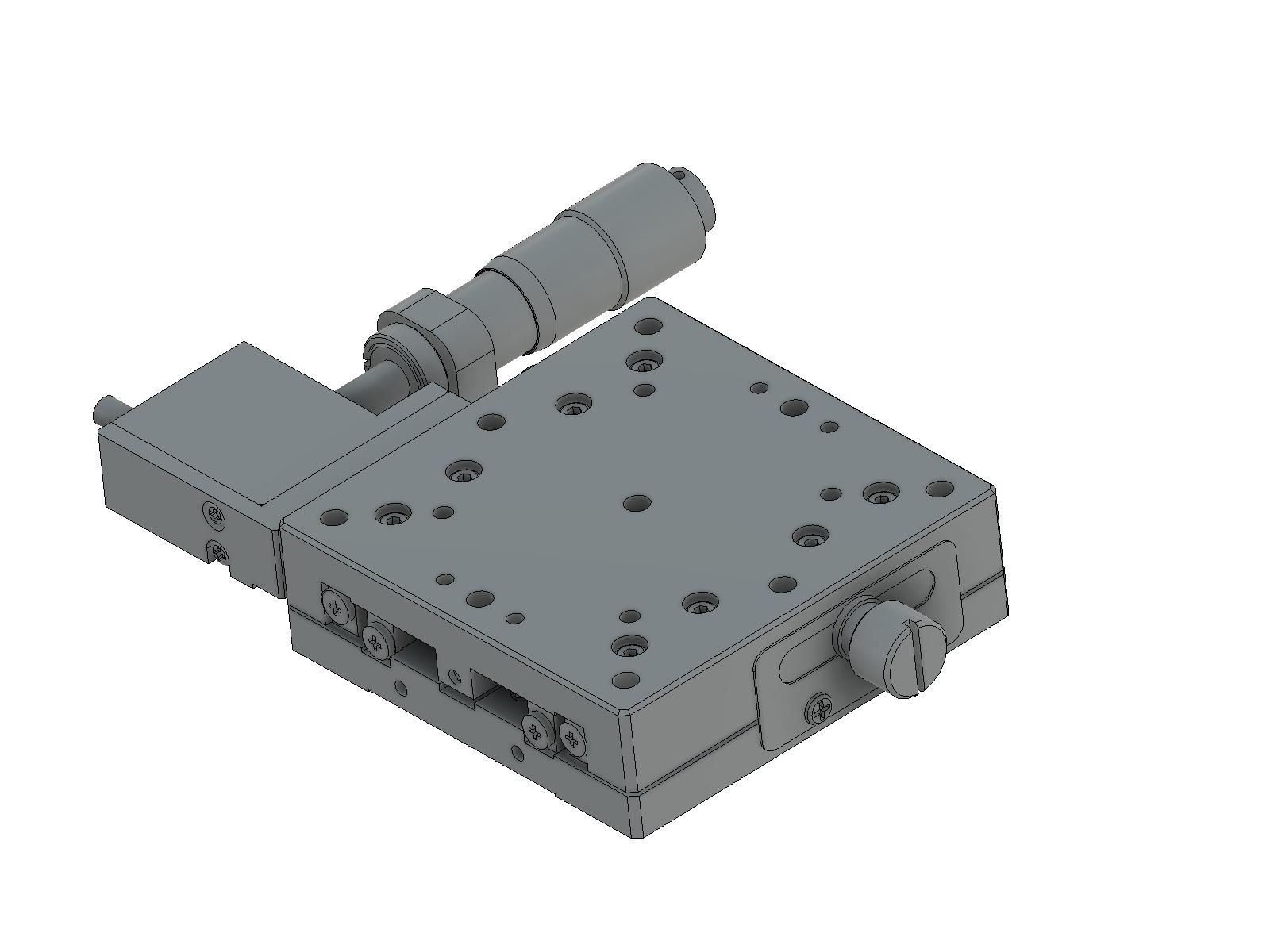 Stolik X o wymiarach 60X60mm z asystą piezoelektryczną, prawy regulator, +/-6.5mm, gwinty M4 — zdjęcie produktu, nr katalogowy TADC-601SRPA