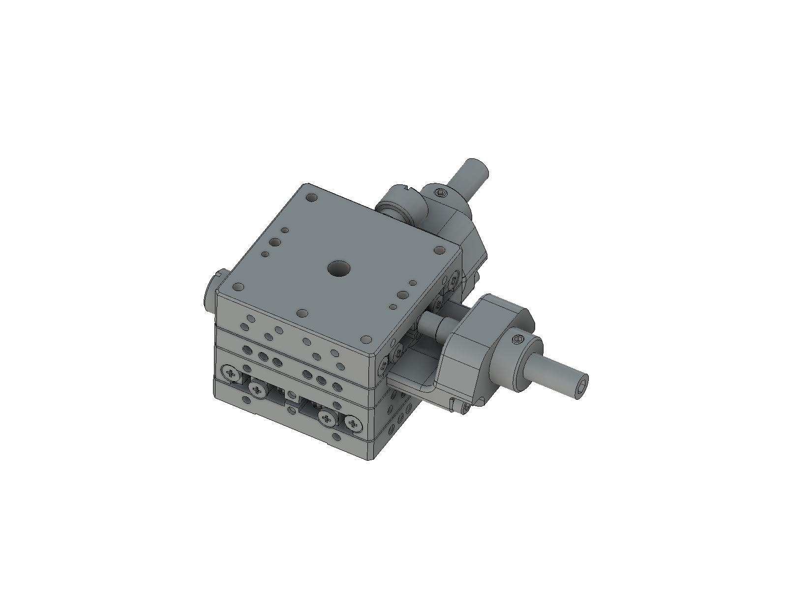 Łożysko EXC 40X40mm, stal nierdzewna, stolik XY, śruba sześciokątna na środku, +/-6.5mm, gwinty M3 — zdjęcie produktu, nr katalogowy TSDH-402WCFP