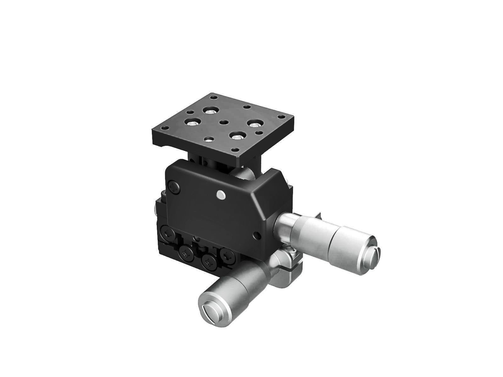 Łożysko EXC 25X25mm, stalowe, stolik osi XZ, mikrometr boczny, +/-3mm, gwinty M2, prawoskrętny — zdjęcie produktu, nr katalogowy TSD-254SR