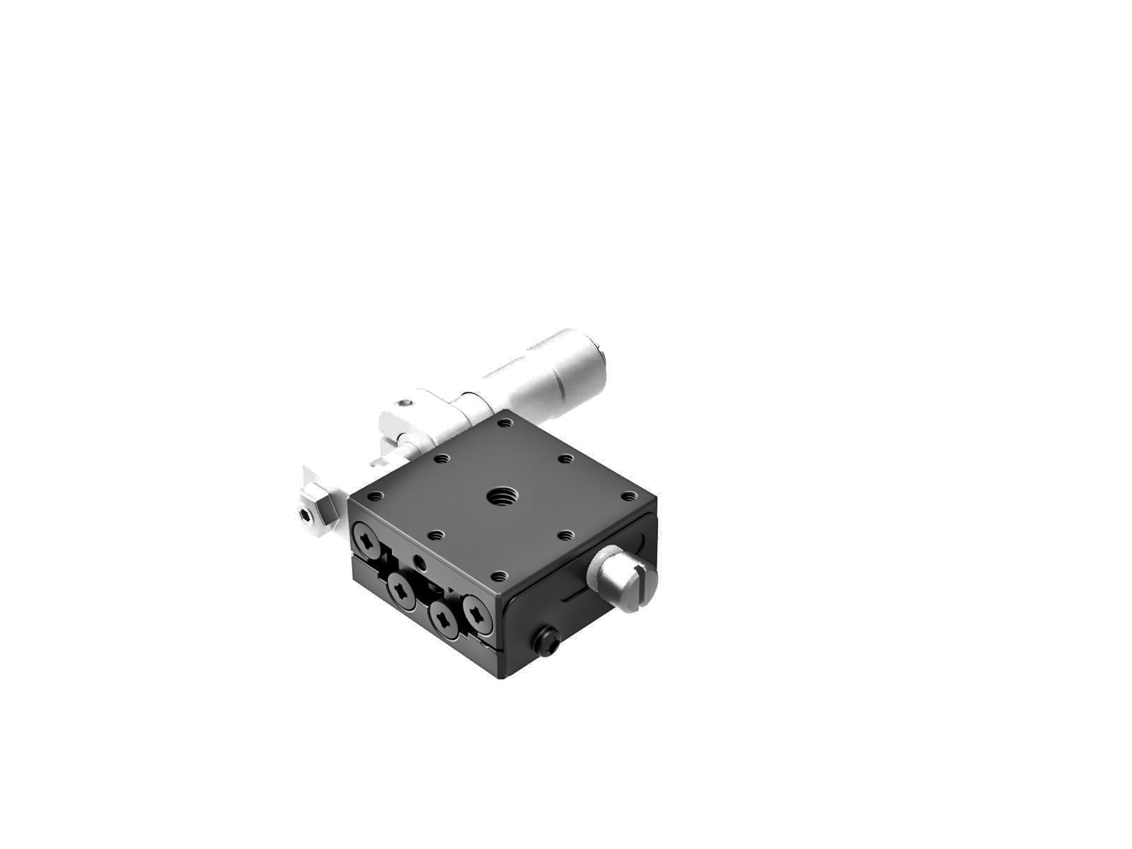 Łożysko EXC 25X25mm, stalowe, stolik osi X, mikrometr boczny, +/-3mm, gwinty M2, prawoskrętny — zdjęcie produktu, nr katalogowy TSD-251SR