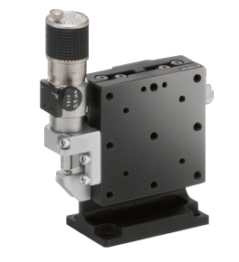 Łożysko EXC 60X60mm, stalowe, stolik Z-Axis, (platforma pionowa/baza pozioma) mikrometr śrubowy sub-mikronowy, +/-6.5mm, gwinty M4 — zdjęcie produktu, nr katalogowy TSD-603LWP