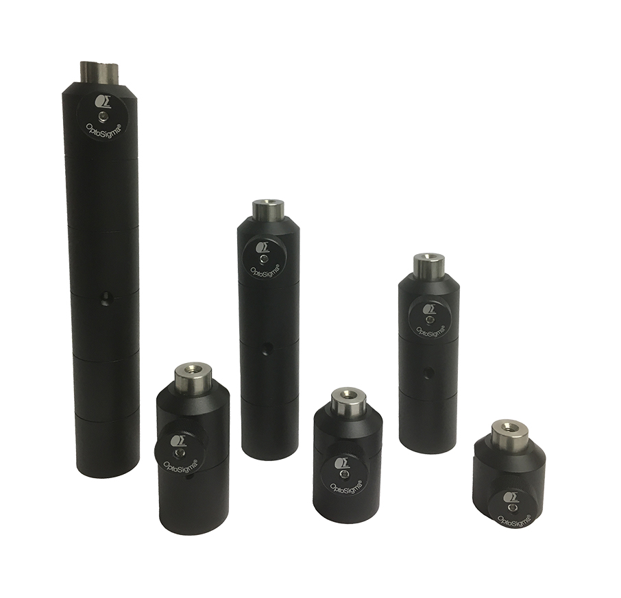 Uchwyt słupa aluminiowego anodowanego na czarno 150mm, słupy 1/2 cala, gwint 1/4-20 — zdjęcie produktu, nr katalogowy PHV-12.7-150UU