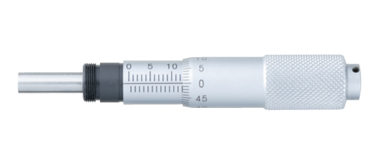 Głowica mikrometryczna 25mm, płaski węglikowy czubek, średnica trzpienia 9.5mm — zdjęcie produktu, nr katalogowy SHS2-25