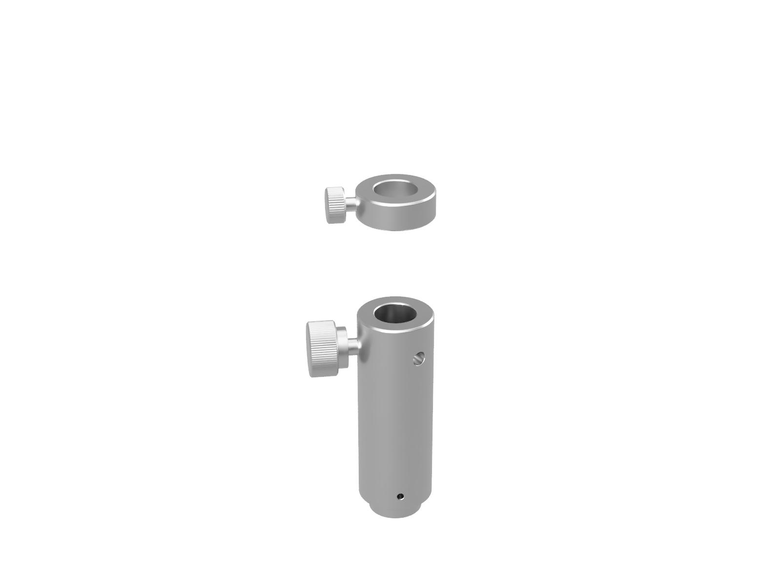Uchwyt słupka metrycznego 12mm do wysokiej próżni, wysokość 60mm — zdjęcie produktu, nr katalogowy VRS-12-60