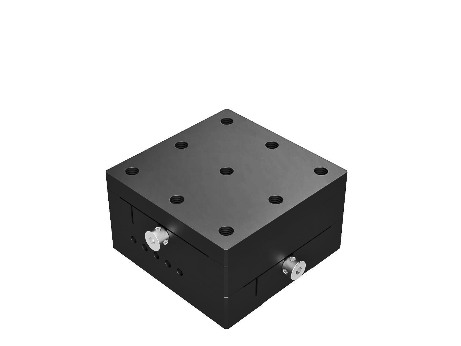 Prowadnica jaskółczy ogon 65X65mm, mosiężne, stolik XY, śruba prowadząca centralna, +/-12.5mm, gwinty M6 — zdjęcie produktu, nr katalogowy TASB-652-M6
