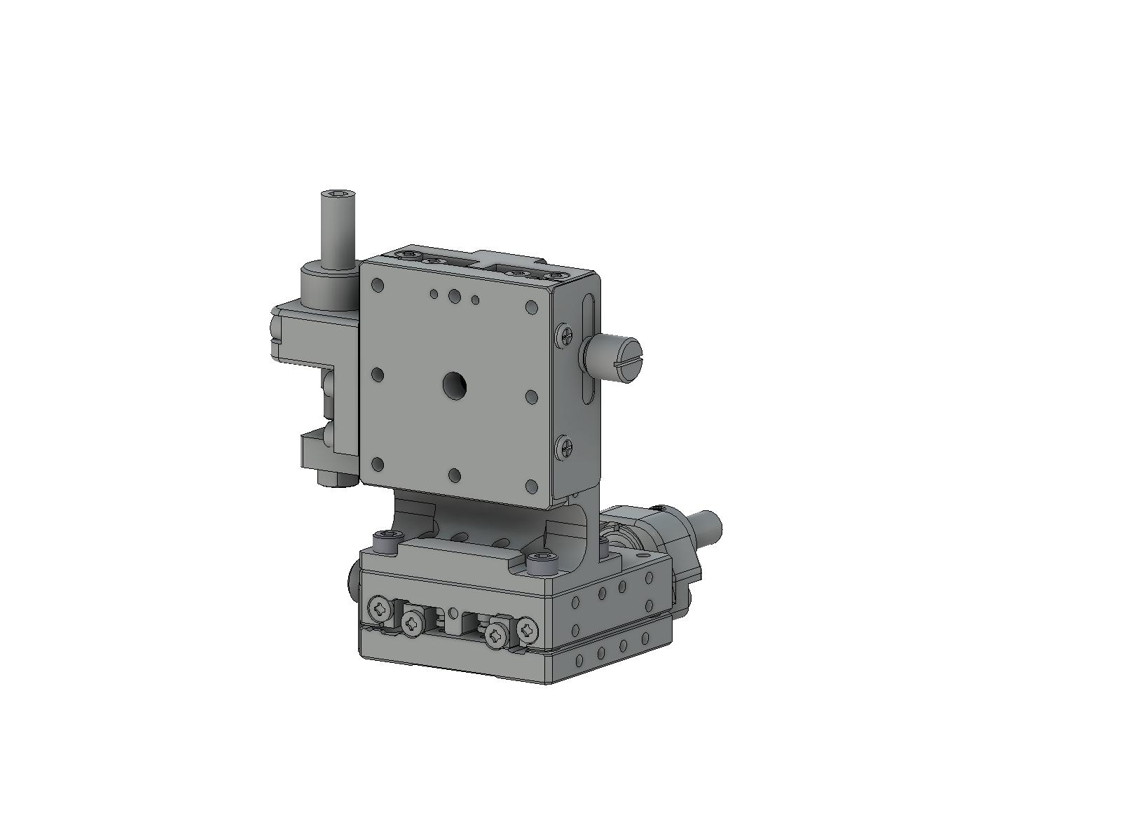Łożysko EXC 40X40mm, stalowe, stolik osi XZ, (platforma pionowa) centralna śruba sześciokątna, +/-6.5mm, gwinty M3 — zdjęcie produktu, nr katalogowy TSD-404CLFP