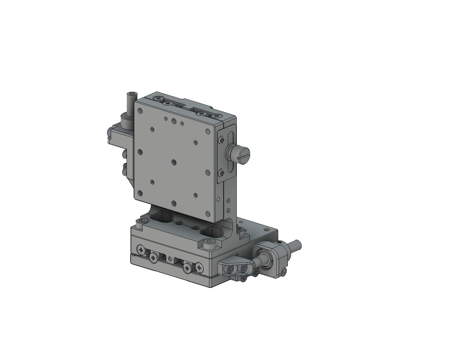 Łożysko EXC 60X60mm, stalowe, stolik osi XZ, (platforma pionowa) boczna śruba sześciokątna, +/-6.5/5.0mm, gwinty M4 — zdjęcie produktu, nr katalogowy TSD-604SLFP